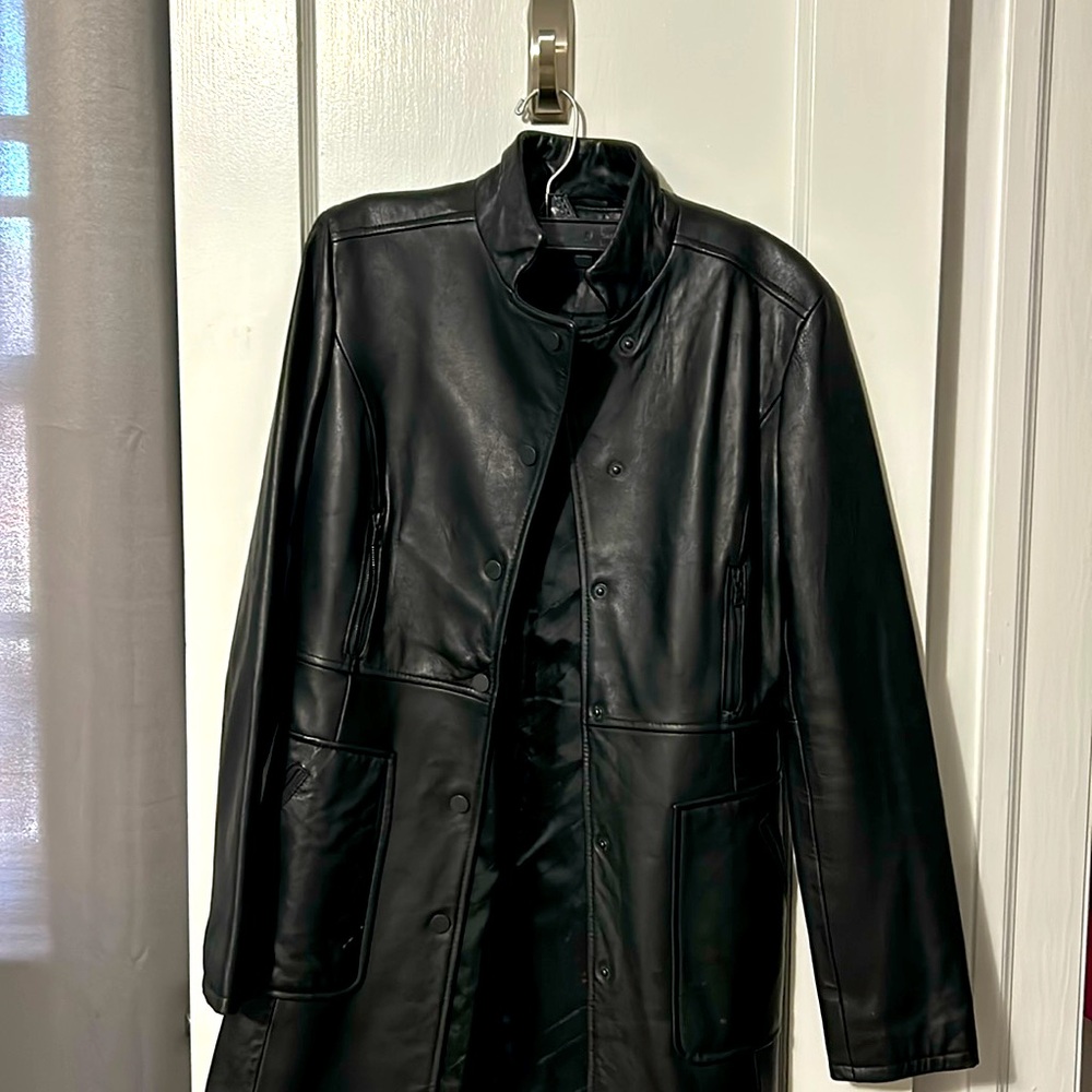 Women’s 100% shell leather Kenneth Cole Reaction jacket XS